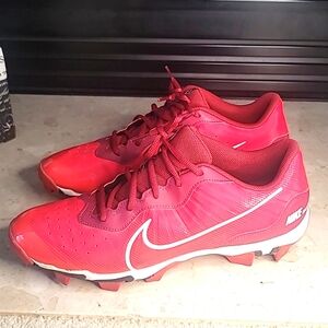 Nike Alpha Huarache Keystone 4 Baseball Cleats Red Size 12